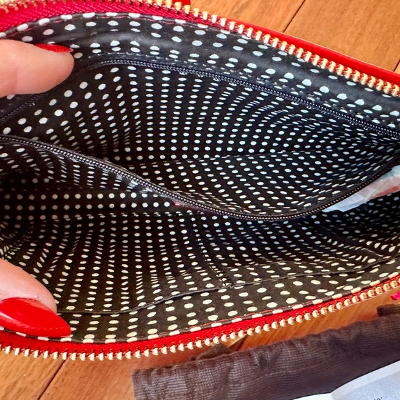 Kate Spade Berkshire Road Adela Leather Small Shoulder Bag in Poppy Red with COA - Picture 11 of 14